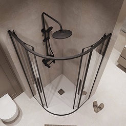 Niagara Душевой уголок Nova 90x90 NG-6826-34BLACK – фотография-5